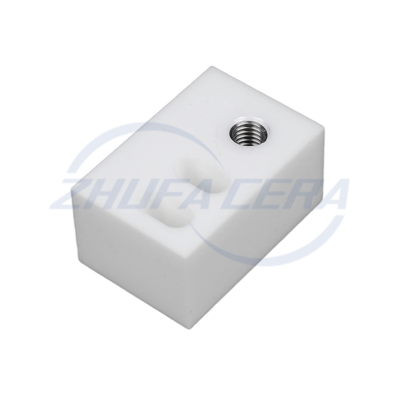 Циркониевый позиционирующий блок с металлической резьбовой втулкой	